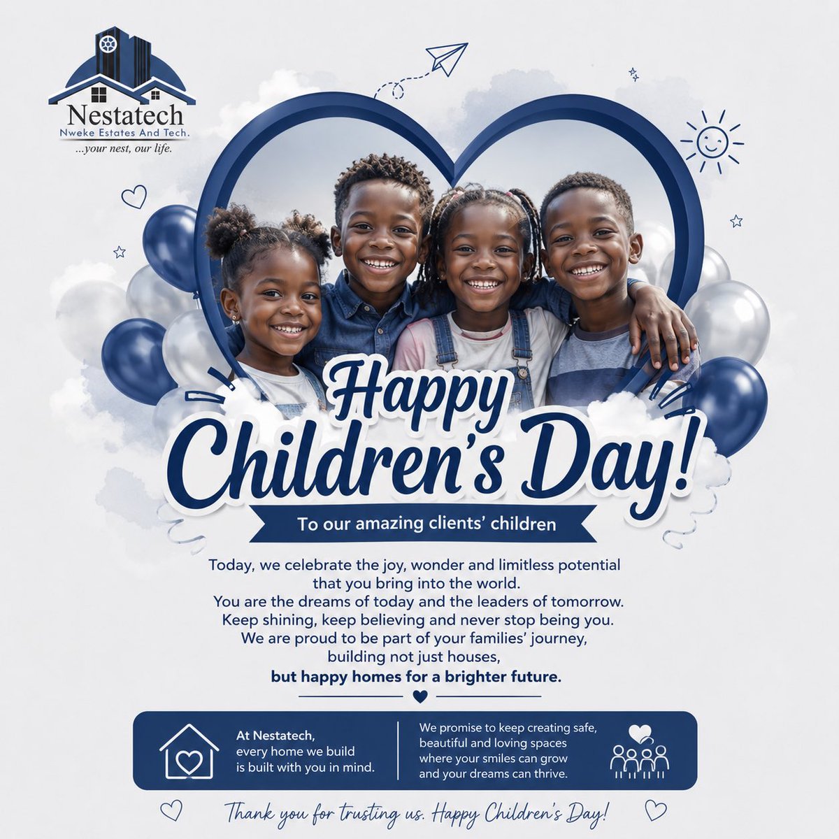Nestatech's tweet photo. Happy Children’s Day. https://t.co/gcQ31baED2