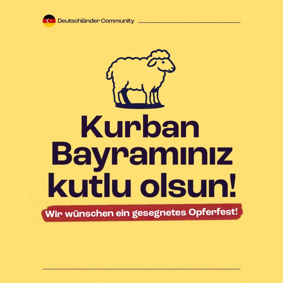 twittinterviews's tweet photo. 🇩🇪 An diesem besonderen Tag, der für Gemeinschaft, Teilen und gegenseitige Hilfe steht, wünschen wir euch als Deutschländer-Community gemeinsam mit euren Liebsten ein friedvolles, glückliches und gesegnetes Opferfest. 🌙🌷 https://t.co/MuMJFOA8VA