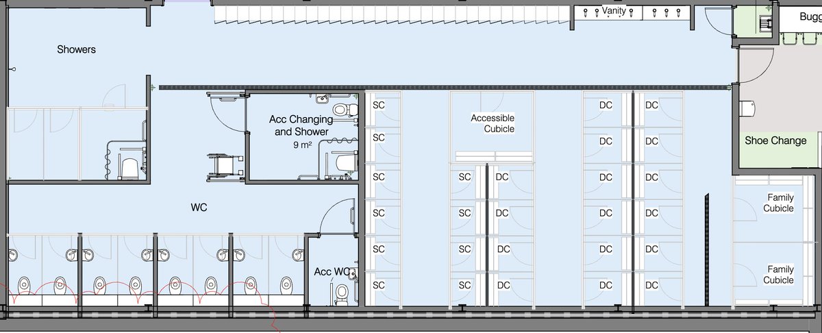 matildagosling's tweet photo. If you were a council consulting on a new pool with an ‘inclusive’ mixed-sex changing village, and local residents responded to say (with evidence) that it places women and girls at risk of voyeurism and assault, how would you respond?

If you were @BrightonHoveCC, you would quietly* finalise and approve the mixed-sex changing village.🧵