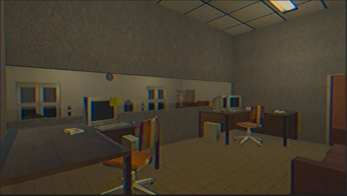 RotHeartGames's tweet photo. The front desk, the shift started an hour ago. Nobody is here now.

Wishlist Booth Butcher on Steam link in bio 🩸

#indiehorror #indiedev #horrorgame https://t.co/w7IBHyvj9m