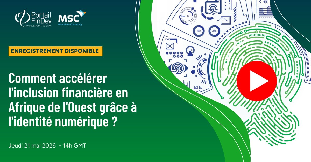 Portail_FinDev's tweet photo. Vous avez raté notre webinaire du 21 mai sur le potentiel de l'identité numérique pour l'inclusion financière en Afrique ? 

Retrouvez nos panélistes de ID4Africa, Wuri et OnetwoConsulting en replay🔗https://t.co/4g9NYMjWbK https://t.co/8XkYZFqjlU