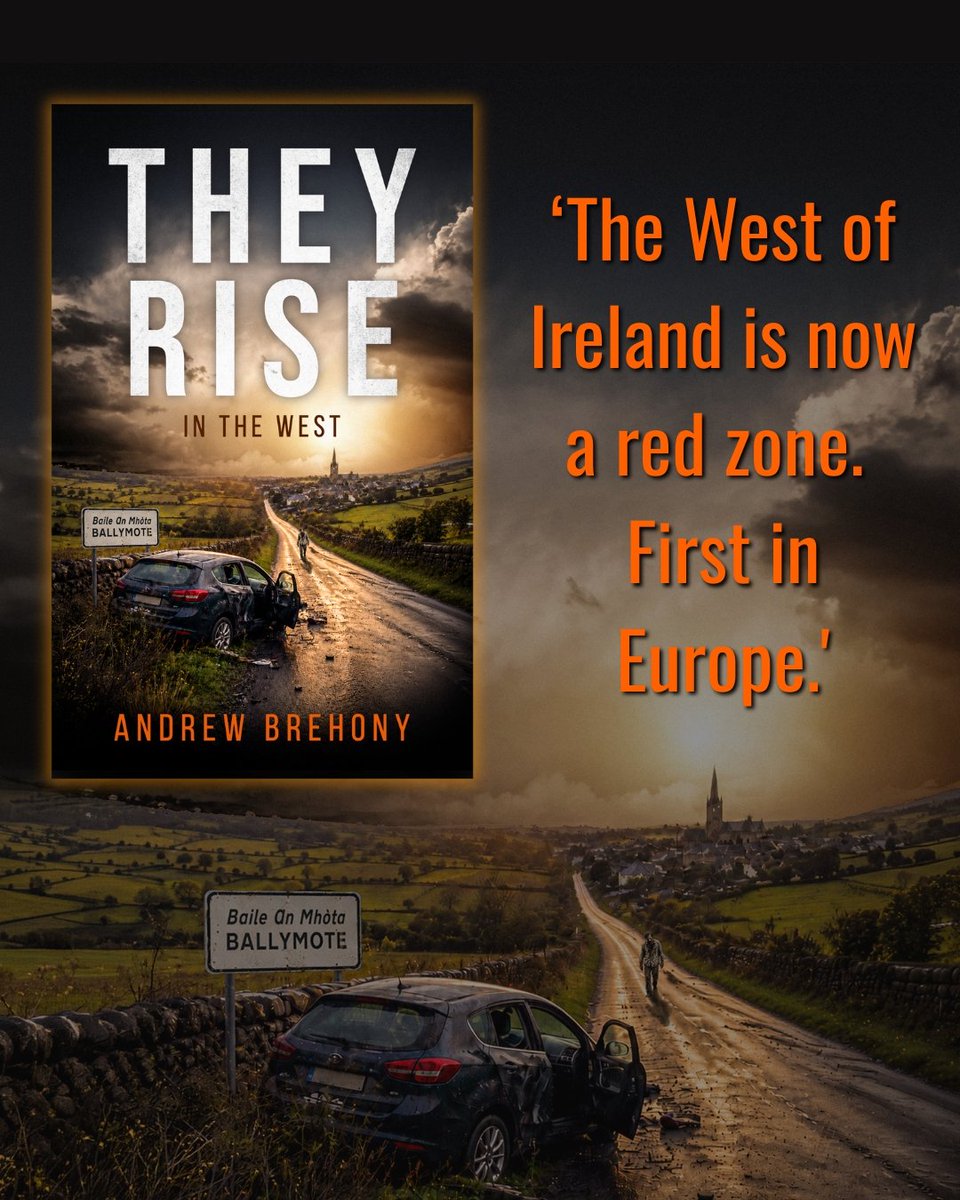 xwave7000's tweet photo. THEY RISE: IN THE WEST
Ebook available for pre-order now: https://t.co/ZXWArGimkI

Launches June 1st.
Rural Ireland.
The first wave.
The road out is already closing.
Kindle Unlimited &amp; Paperback.

#theyrise #irishfiction #zombiebooks https://t.co/NgKkQZKglE