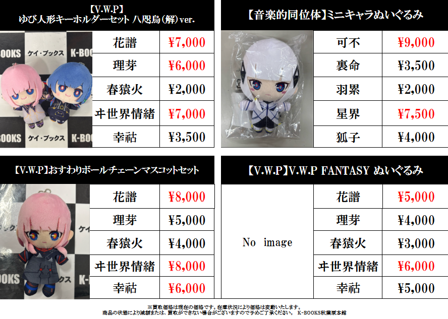 買取情報】 #買取akbkb神椿 神椿スタジオ 【V.W.P】 ゆび人形