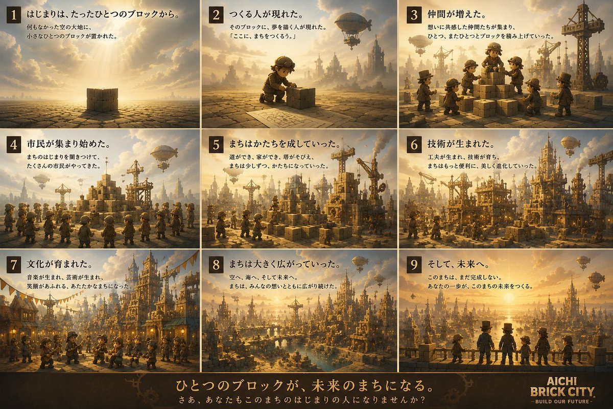 AICHI BRICK CITY PROJECT tweet media