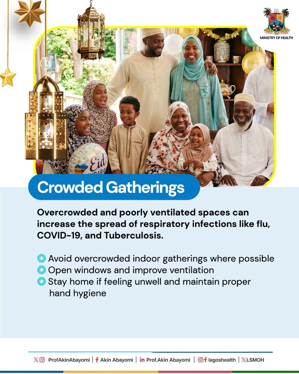 LSMOH's tweet photo. May your celebration be filled with peace, blessings, good health and joyful moments with loved ones.

#EidAlAdha #HealthyLagos #PublicHealth #StaySafe #ForAGreaterLagosRising https://t.co/NSq5PVr6di