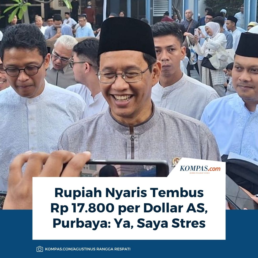 kompascom's tweet photo. Rupiah Nyaris Tembus Rp 17.800 per Dollar AS, Purbaya: Ya, Saya Stres

Baca di https://t.co/3sMcKvBUvp https://t.co/adGJRH7awa