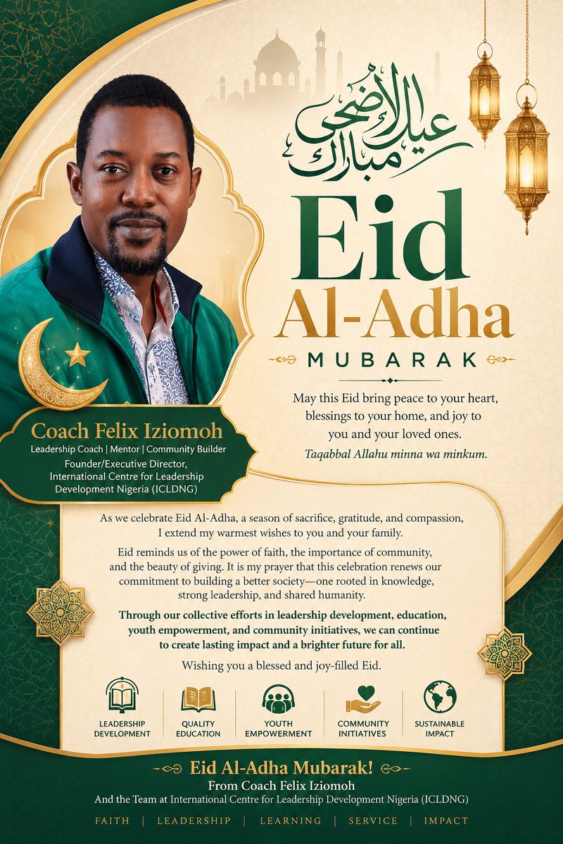 flelixi's tweet photo. Eid Mubarak! May this beautiful occasion bring peace to your heart and prosperity to your home. #EidMubarak, #EidElKabir, #EidAlAdha, #BarkaDaSallah. https://t.co/Gd4c4svr8o