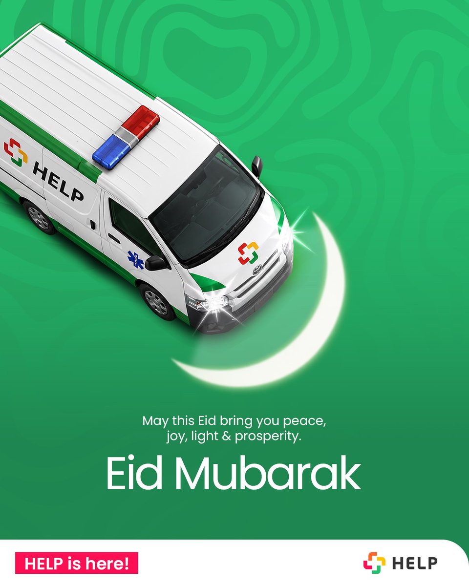 help_station_'s tweet photo. Peace. Joy. Prosperity. 🌙✨
And whenever help is needed, HELP is here. 🚑💚

Eid Mubarak from all of us at HELP

#EidMubarak #HelpStation #EmergencyResponse #lagos #holidays https://t.co/P3HrkE6DpY