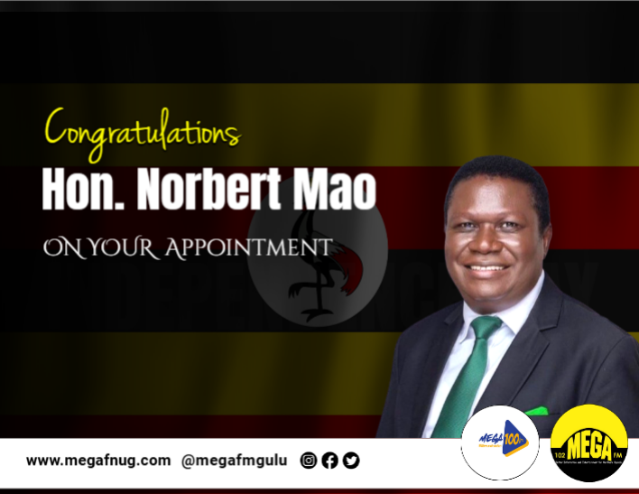 MegafmGulu's tweet photo. Congratulations on your appointment, Hon. @norbertmao 
We wish you and the entire team at the Ministry of Justice and Constitutional Affairs great success as you take on this responsibility. https://t.co/VCXPUaCE1Q