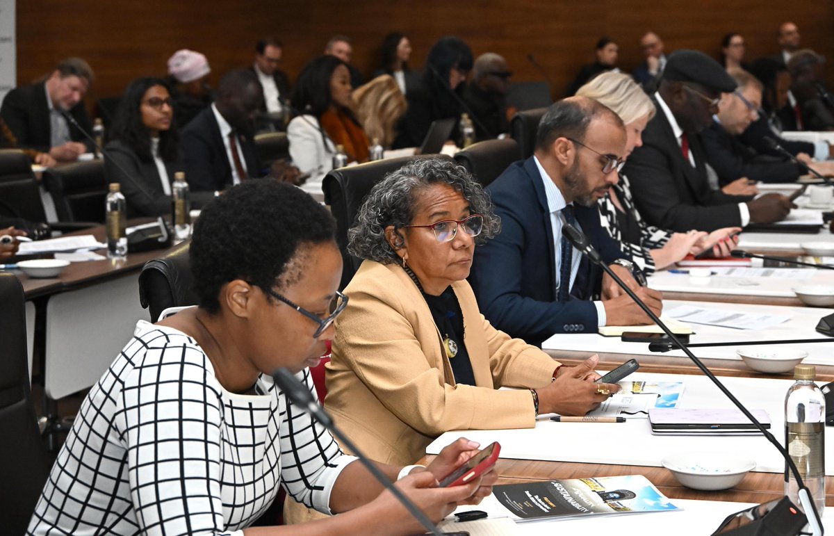 DIRCO_ZA's tweet photo. Mr. Masotsha Mnguni, #DIRCO G20 Coordinator, presented on the Sherpa Track outcomes at the #G20Legacy Seminar. He’s unpacked how SA navigated complex negotiations to deliver a successful presidency for Africa.
#SAG20Review #SherpaTrack #Diplomacy #GlobalSouth https://t.co/6NLpt9AtBa