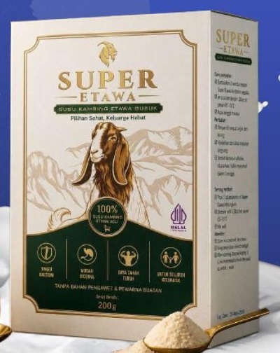 junindratriesna's tweet photo. SUPER Etawa adalah 100% minuman terbuat dari Susu Kambing Etawa Asli 

Berat bersih Etawa SUPER 200 gram
SUPER Etawa sudah ada izin dari Badan POM dan Halal
Etawa SUPER Tanpa Bahan Pengawet &amp; Pewarna Buatan

info lebih lanjut bisa WA 0818463481 https://t.co/2UceFqQZ57