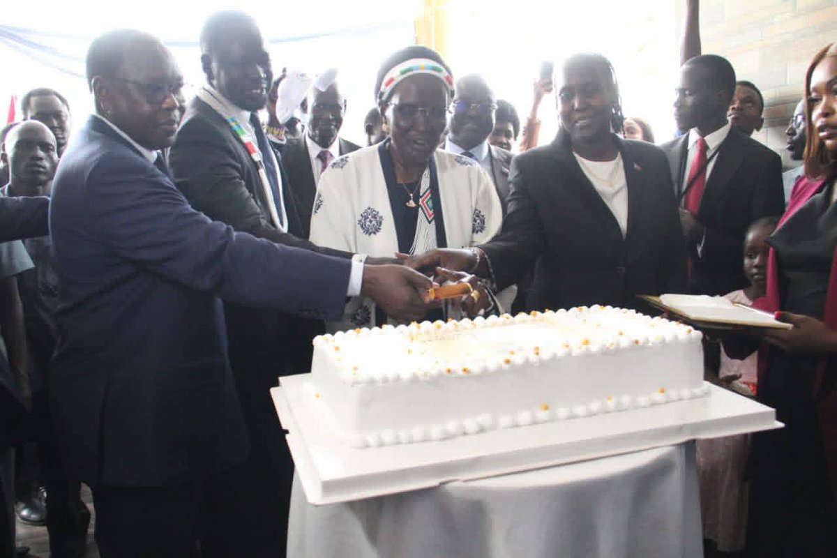 RadioOneSS's tweet photo. SSFF President Francis Amin is urging the government to boost sports funding during the launch of South Sudan’s new National Olympic Committee offices in Juba, calling sports a vital pillar for peace and youth development. https://t.co/2bvSDZbCd8