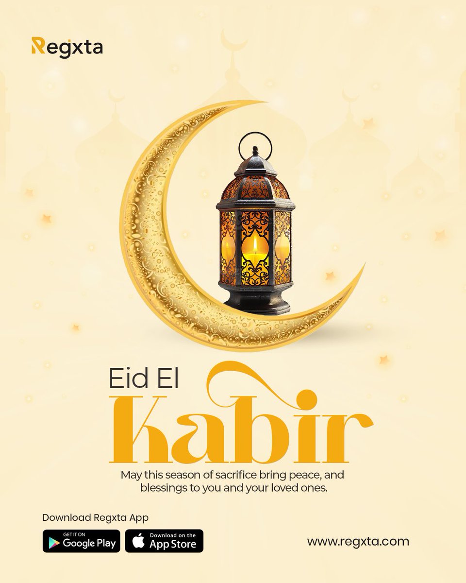 regxta_'s tweet photo. This season reminds us of the true value of sacrifice, community, and sharing with those around us.

May your home be filled with peace, your celebrations be bright, and your blessings continue to grow.

#EidMubarak #Community #Regxta #SeasonOfBlessings https://t.co/mtFX3xCvcg