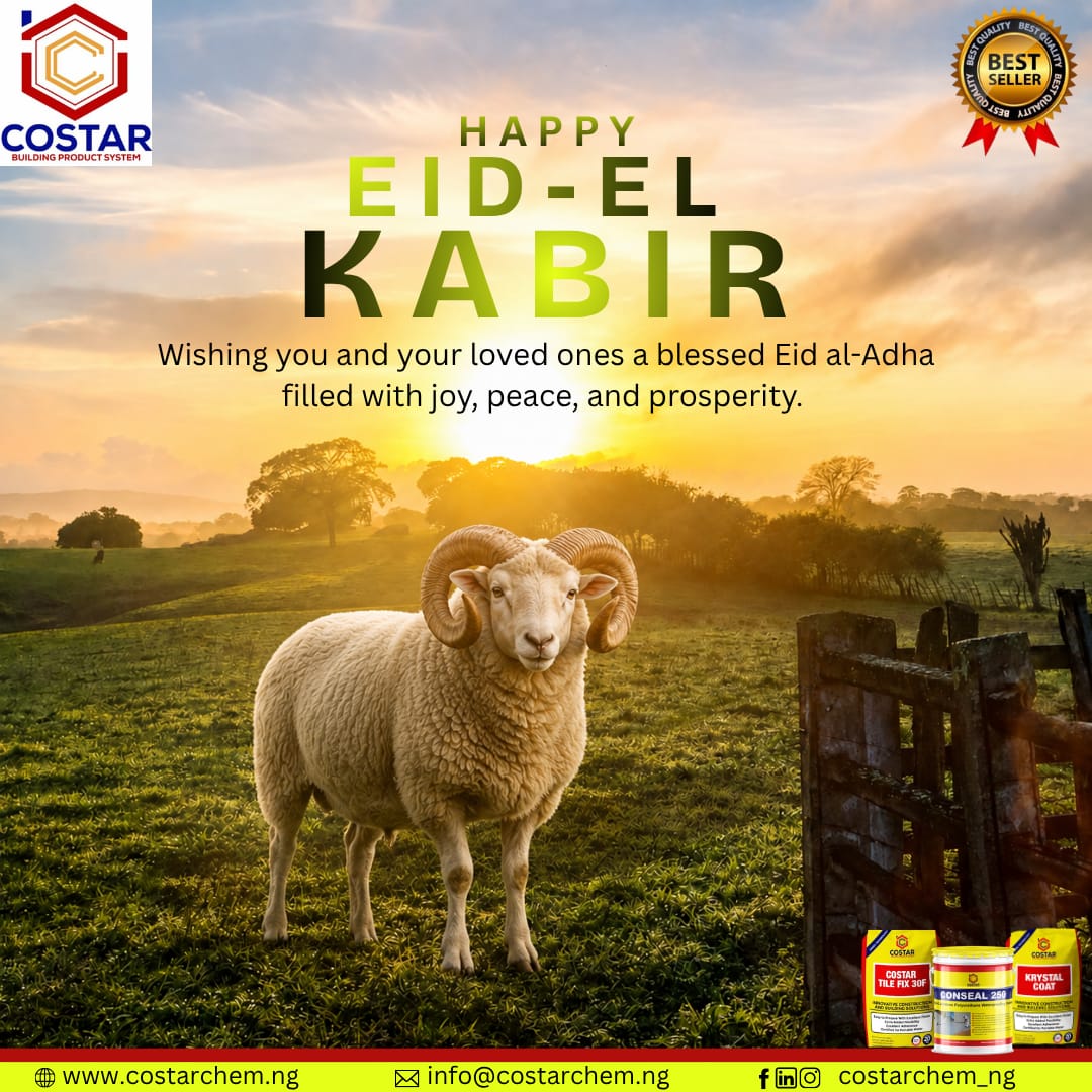 CostarChem's tweet photo. 🌙🎉 Happy Eid El Kabir &amp; Happy Children’s Day! 👧🏽👦🏽✨
Today, we celebrate the spirit of love, sacrifice, joy, and the bright future our children represent. From all of us at Costarchem Nigeria, we wish you and your family peace, happiness and abundant blessings. https://t.co/ezeU7dDwWm
