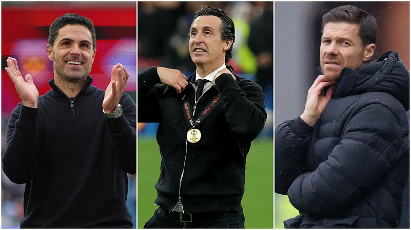 FootballTalkHQ's tweet photo. The Daily Mail has ranked the Premier League managers from best to worst:

1. Mikel Arteta
2. Unai Emery
3. Andoni Iraola
4. Xabi Alonso
5. Arne Slot
6. Enzo Maresca
7. Oliver Glasner
8. Roberto De Zerbi
9. Eddie Howe
10. David Moyes
11. Regis Le Bris
12. Fabian Hurzeler
13. Michael Carrick
14. Marco Silva
15. Kieran McKenna
16. Keith Andrews
17. Daniel Farke
18. Frank Lampard
19. Vitor Pereira
20. Sergej Jakirovic