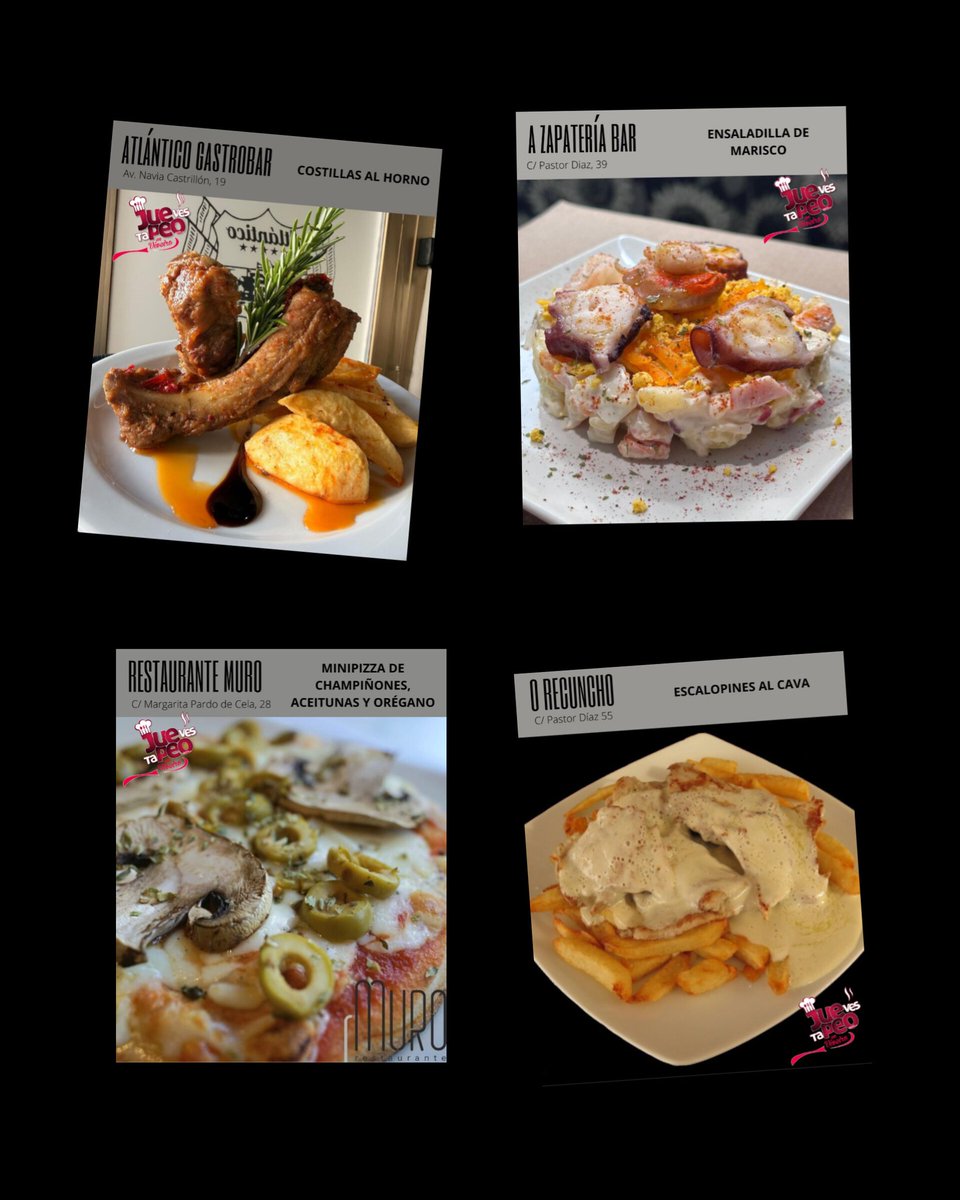 VIVEIROcentro's tweet photo. 🥳 #JUEPEO 28 MAYO

👨‍🍳 Cada jueves se hace más difícil escoger tapas 😋 menuda pintaza tienen todas!!

➡️ Y seguimos con el sorteo de 💰200€ en vales de consumición, solo por probar las tapas🤩

#juepeoviveiro #tapeoviveiro #XuntadeGalicia @viveiroturismo1 @MarinaComercio https://t.co/hwAvShjLUg