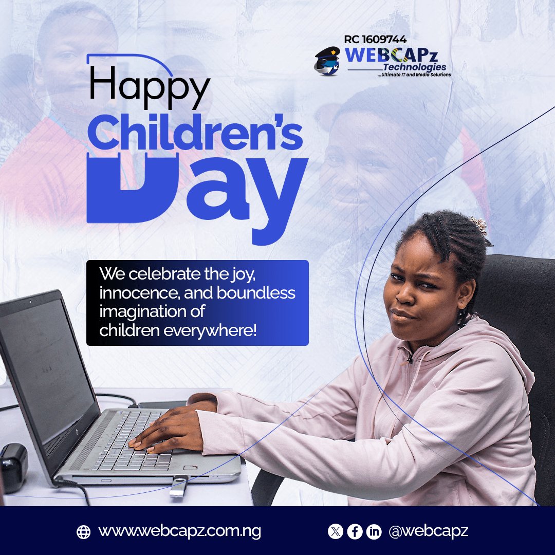 webcapz's tweet photo. 🎉 Happy Children’s Day from WebCapz Technologies! 💙

The future belongs to children who dare to dream, learn, and innovate. Keep shining, future tech leaders! 💻

#HappyChildrensDay #WebCapzTechnologies #KidsInTech https://t.co/Tg6H2a3mCZ