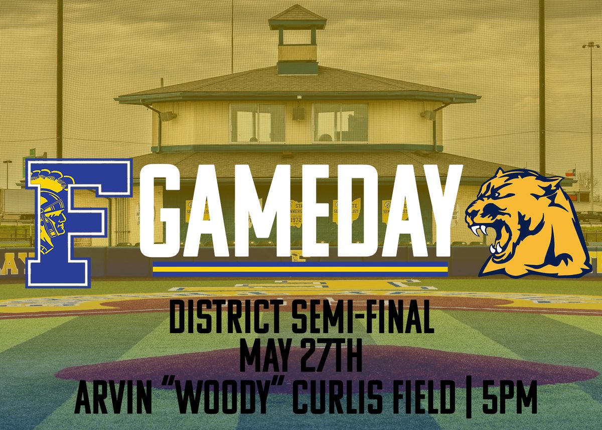 BaseballFindlay's tweet photo. GAMEDAY!

Varsity is Home vs Whitmer for the OHSAA District Semi-Final. First Pitch is at 5pm!

#TrojanTrue https://t.co/op0cEcXG23