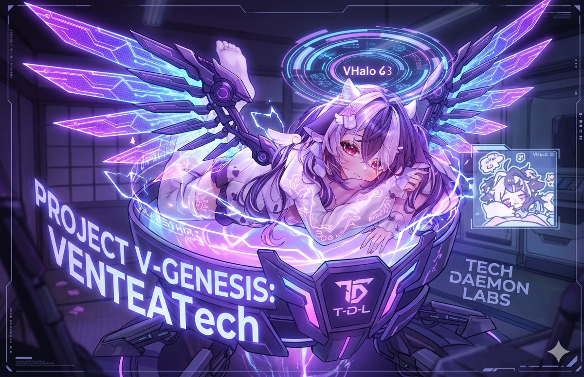 TechDaemonlabs's tweet photo. Sci-fi evolution activated. 🦾✨

We upgraded this VTuber design with hard-surface cyber-wings, holographic energy halos, and structural tech accents. Pushing digital identities forward at Tech Daemon Labs.https://t.co/RWvFwqKMEF

#TechDaemonLabs #VTuber #CharacterDesign #SciFi https://t.co/if3iHmQiPh