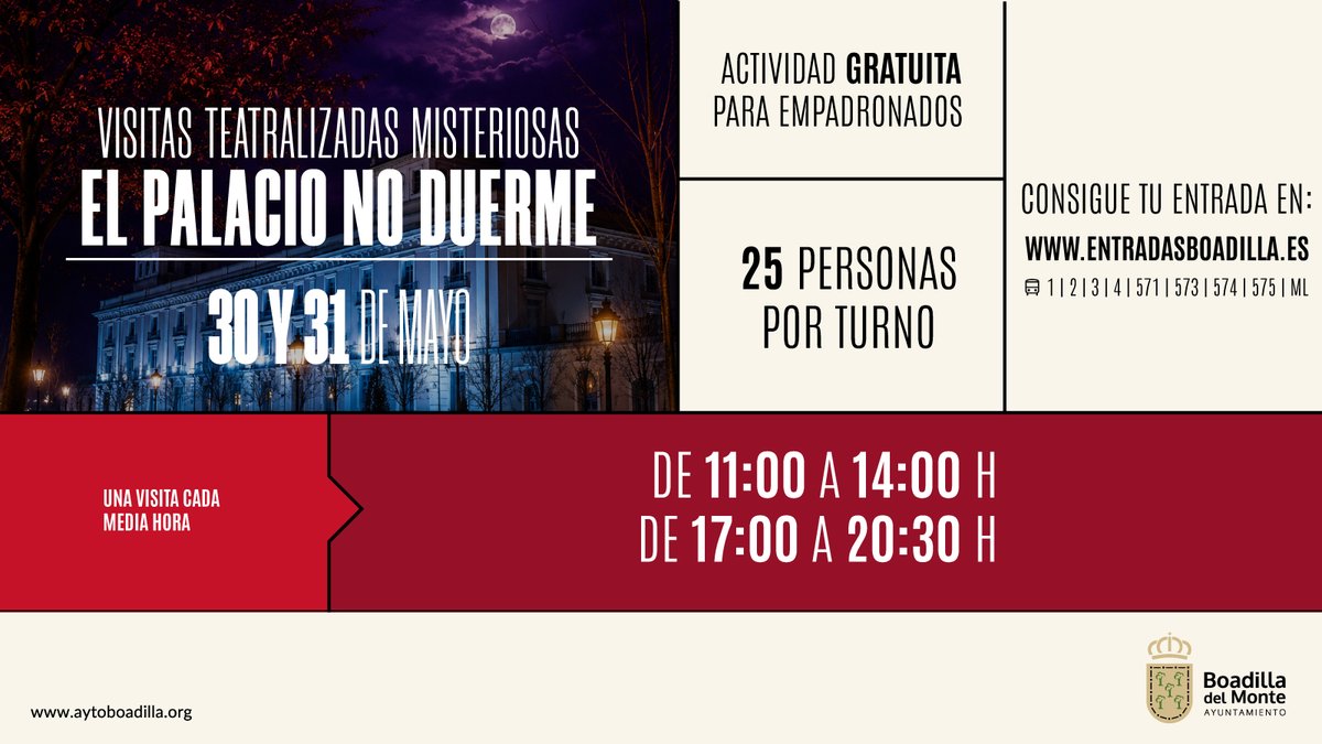 TeleBoadilla's tweet photo. Visitas teatralizadas al Palacio los próximos días 30 y 31:   https://t.co/OvBZ3H7TxQ   #Boadilla @Ayto_Boadilla @amigospalacio https://t.co/HMBlIRWzcM