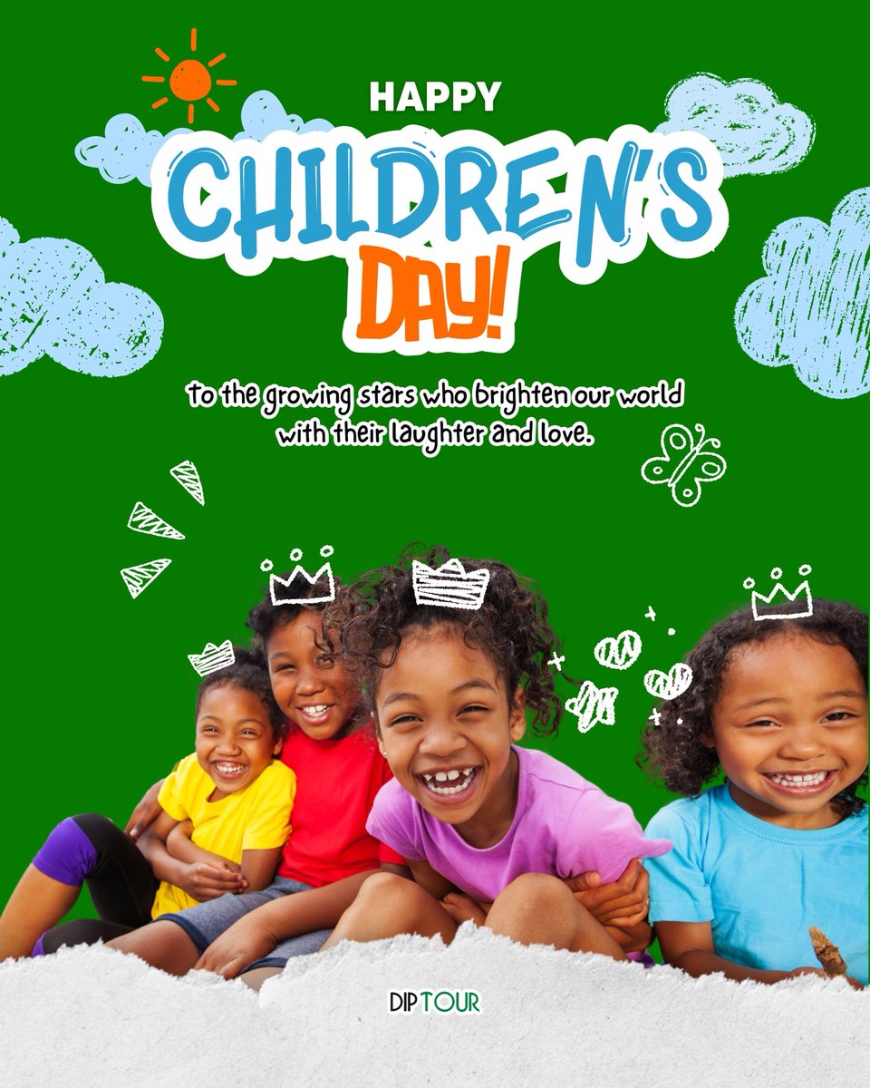 diptourltd's tweet photo. Happy Children’s Day! 🎉
To every kid and kid-at-heart 😉, may your day be filled with laughter, wonder, and all the fun you can handle. Keep dreaming big, asking curious questions, and coloring outside the lines. The world is brighter because of your energy, creativity, and joy https://t.co/064Llpsj8n