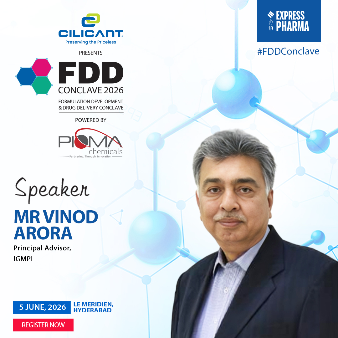 ExpPharma's tweet photo. Mr Vinod Arora, Principal Advisor, @igmpiindia, will be speaking at the #FDDConclave 2026 | 5th June 2026 | Le Meridien Hyderabad 

Presented by @cilicant_india and Powered by @PiomaChemicals

Register Now: https://t.co/88lQDyMCNj

@Viveka_Roy @LNair23 @rbhatkal @ashishrampure https://t.co/8KxbG4Zrlm