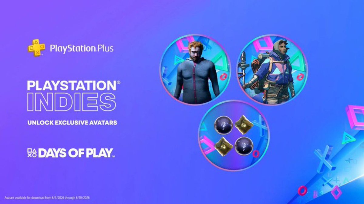 Gl1tch_Leaks's tweet photo. free PlayStation Indies Days of Play Exclusive PSN Avatars

US: BD3Q-NNBB-5843
EU/ME: AAET-4A2C-LLNP
Asia: EK8R-B23R-NEJ2
Japan: B4A8-JABE-Q7GL
Korea: 9T2P-CJKC-9GX6 https://t.co/M6J2qpJXWu