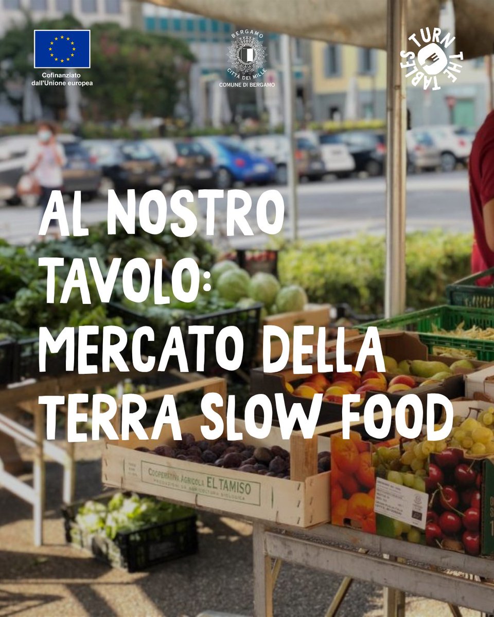 foodpolicybg's tweet photo. Dal 2016 il Mercato della Terra di Bergamo porta in città la filosofia di @SlowFoodItaly: produttori rispettosi dei ritmi della natura, filiera corta, prezzi equi per chi compra e per chi produce.Un partner importante della Food Policy di Bergamo per un futuro sostenibile.🐌🍃 https://t.co/o40IVYzZ62