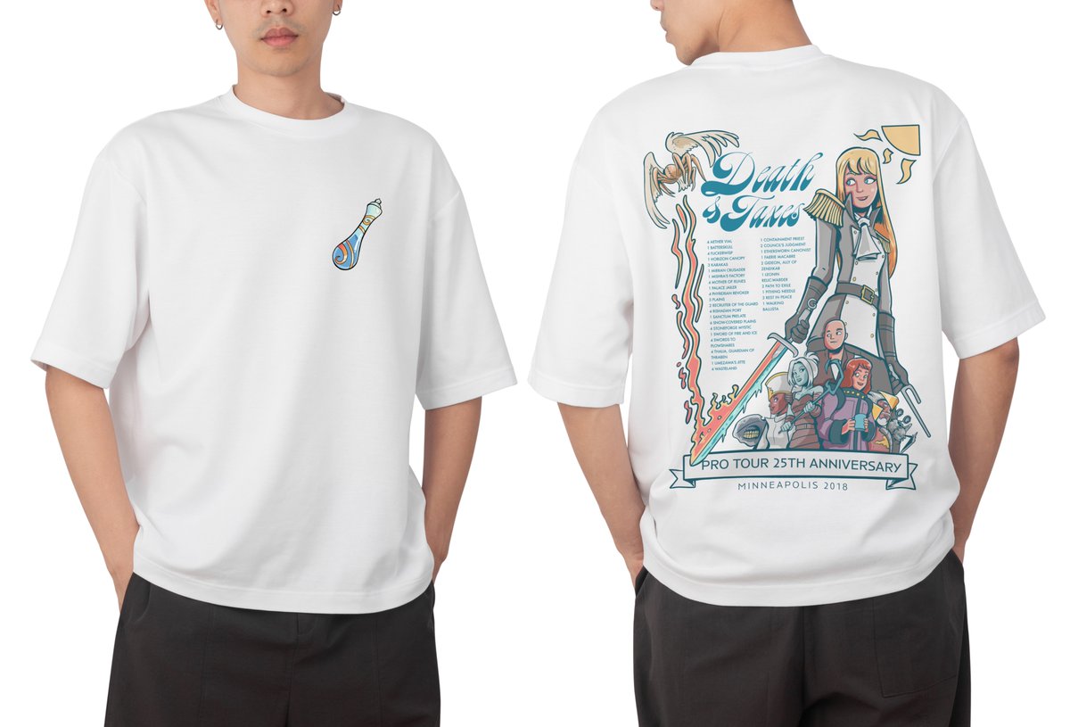 amkitani's tweet photo. Some shirts I designed representing iconic decks. Jund, D&amp;T and Tron https://t.co/Qq0sFVpAJ8