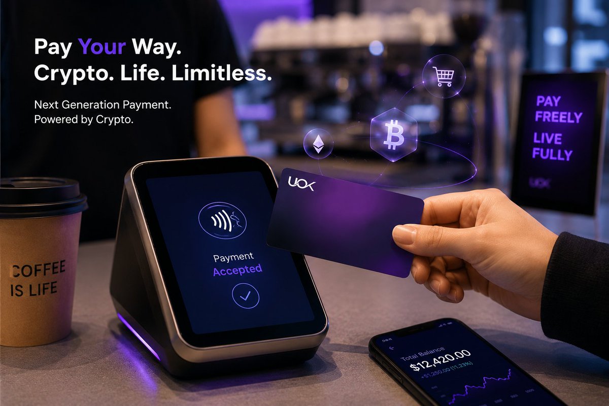 UOK_card's tweet photo. Money, Reimagined.

- Spend globally.
- Start spending with crypto.
- Built for modern identity. https://t.co/vb1uLaGMYt