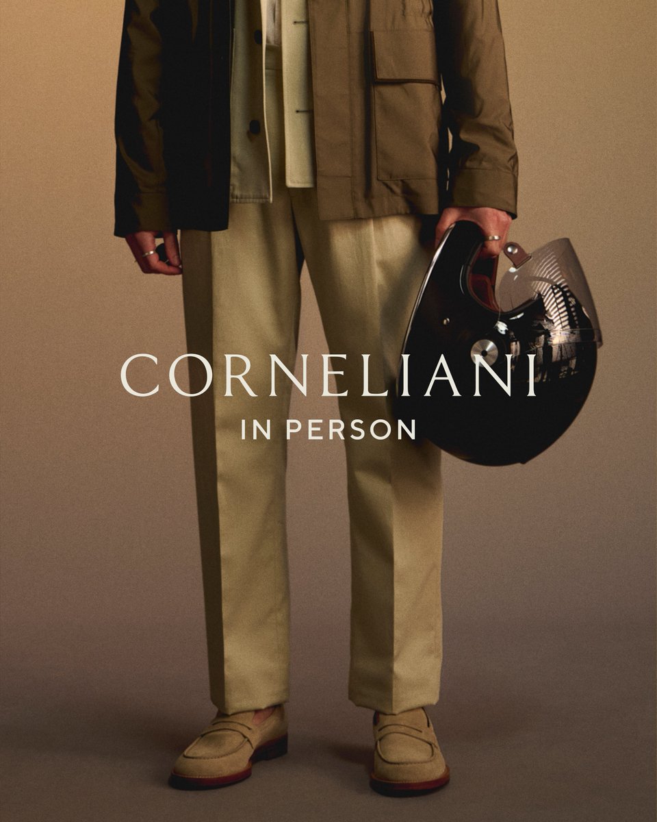 Corneliani_com's tweet photo. Clothes that look as good in motion as they do standing still. ⁠
⁠That's what Charlie Thomas looks for in his personal style – and has found in Corneliani's SS26 collection. ⁠
⁠
#CornelianiSS26 #CornelianiInPerson #RealPeopl https://t.co/mWNJVBP31S
