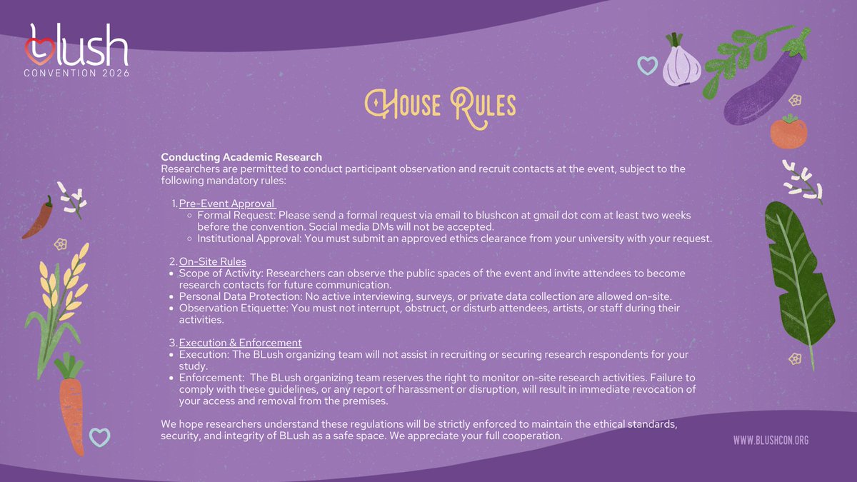 BlushCon's tweet photo. #BlushCon2026 Just a few weeks left til the event! Let's help keep BLush a safe space for everyone by bearing in mind our house rules.

Maghanda tayong magbayuhan sa bukid ngayong Hunyo! 
🎟️ Official: https://t.co/Maap3p3jQi 
🎟️ Alternative: https://t.co/RVxroELg9x https://t.co/7Ory3mvh6U