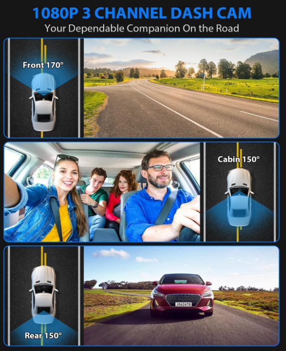 TechFocus002's tweet photo. 🚗 Triple-Protection Dash Cam! 
✅ 3 Channel &amp; 32GB Card📹Full coverage, no blind spots 🔍
✅ Night Vision HDR 🌙24Hr Parking Monitor 🅿️ Always watching 👀
✅ Loop Recording &amp; G-Sensor 🔄⚡Auto-saves critical moments 📼
Drive safer, record smarter! 🛡️
 #FollowForFollow #GoodFind https://t.co/KdHYLUzc72