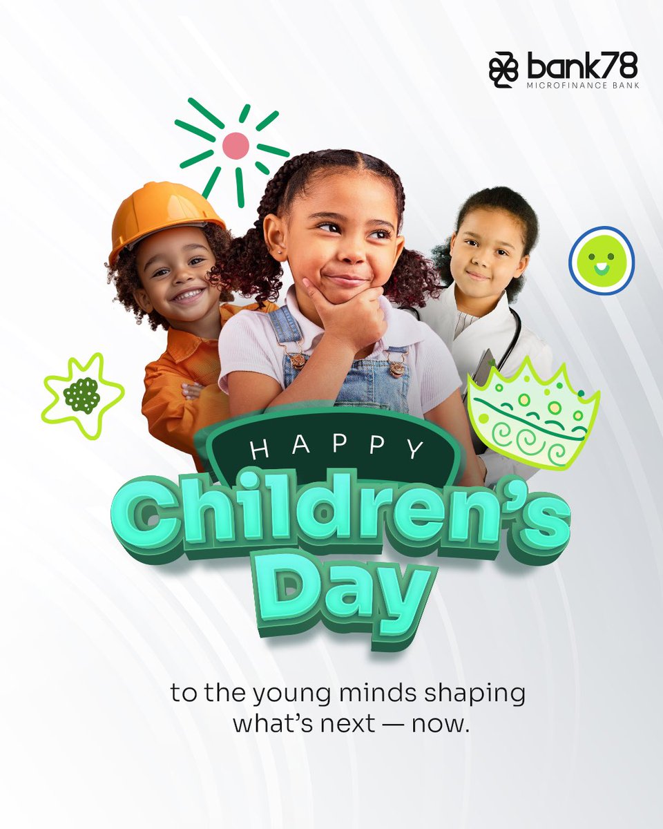 mybank78's tweet photo. To the young minds dreaming bigger, thinking louder, and shaping what’s next — the future is already brighter because of you. 🌟

Happy Children’s Day to every child bold enough to imagine, create, and become. 😊

#Bank78 #EveryWayMoneyMoves #HappyChildrensDay #FutureNow https://t.co/hQTnVDFnzV