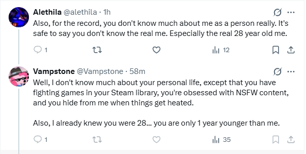 AnotherNagoMain's tweet photo. This is rich coming from the person who ran and hid from me when I called you out and have refused to talk to me since.

Projection goes hard, stop talking about yourself in the mirror https://t.co/AeDo2nK0dU