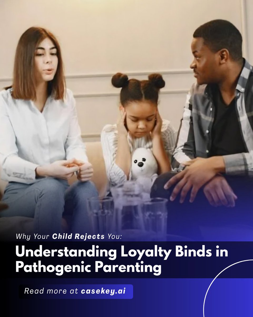 casekey_ai's tweet photo. Sometimes a child’s rejection is rooted in emotional pressure, not personal choice.

Understanding loyalty binds can reveal the deeper dynamics behind parental alienation.

Read more:
https://t.co/MFRFem01Is

#ParentalAlienation #CaseKey #FamilyLaw https://t.co/0bFpu70g09
