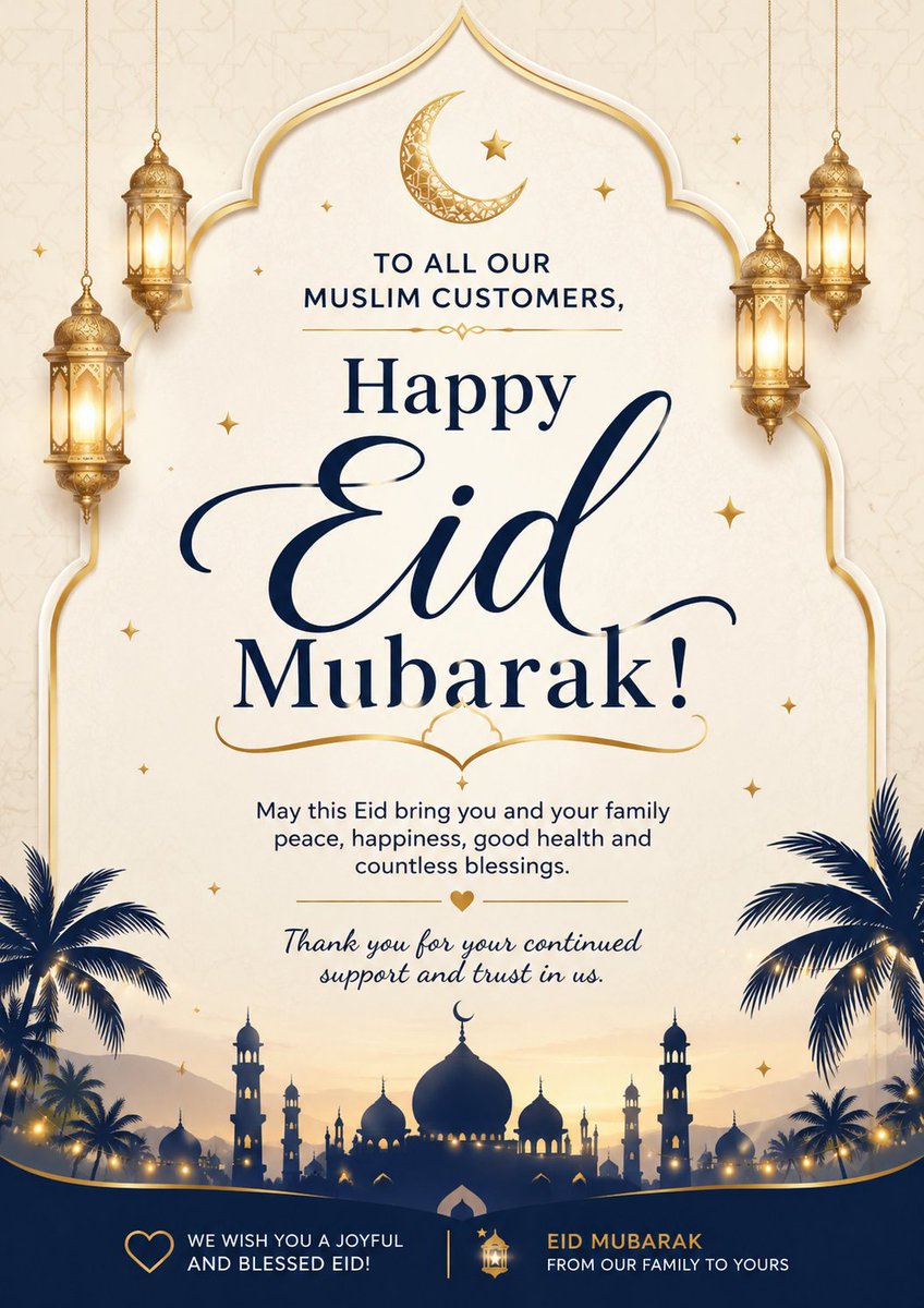 EBulksms's tweet photo. Happy Eid Mubarak 

Eid Mubarak #Eid2026 https://t.co/lMTm2VHSY8
