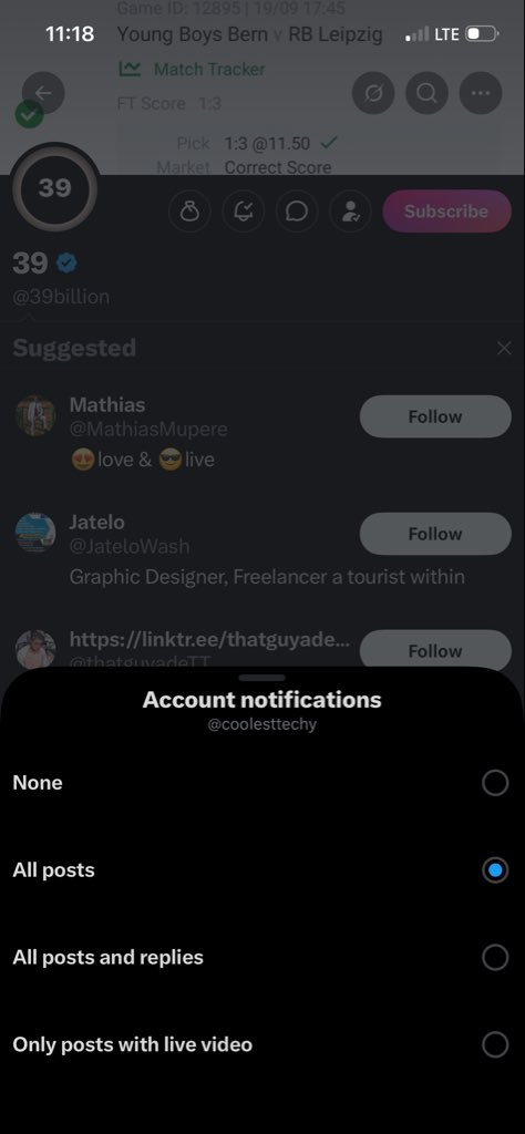 coolesttechy's tweet photo. @39billion  I don follow you, even tho it takes 5 years for you to win I no go miss your game again https://t.co/tKK1u1gAZf