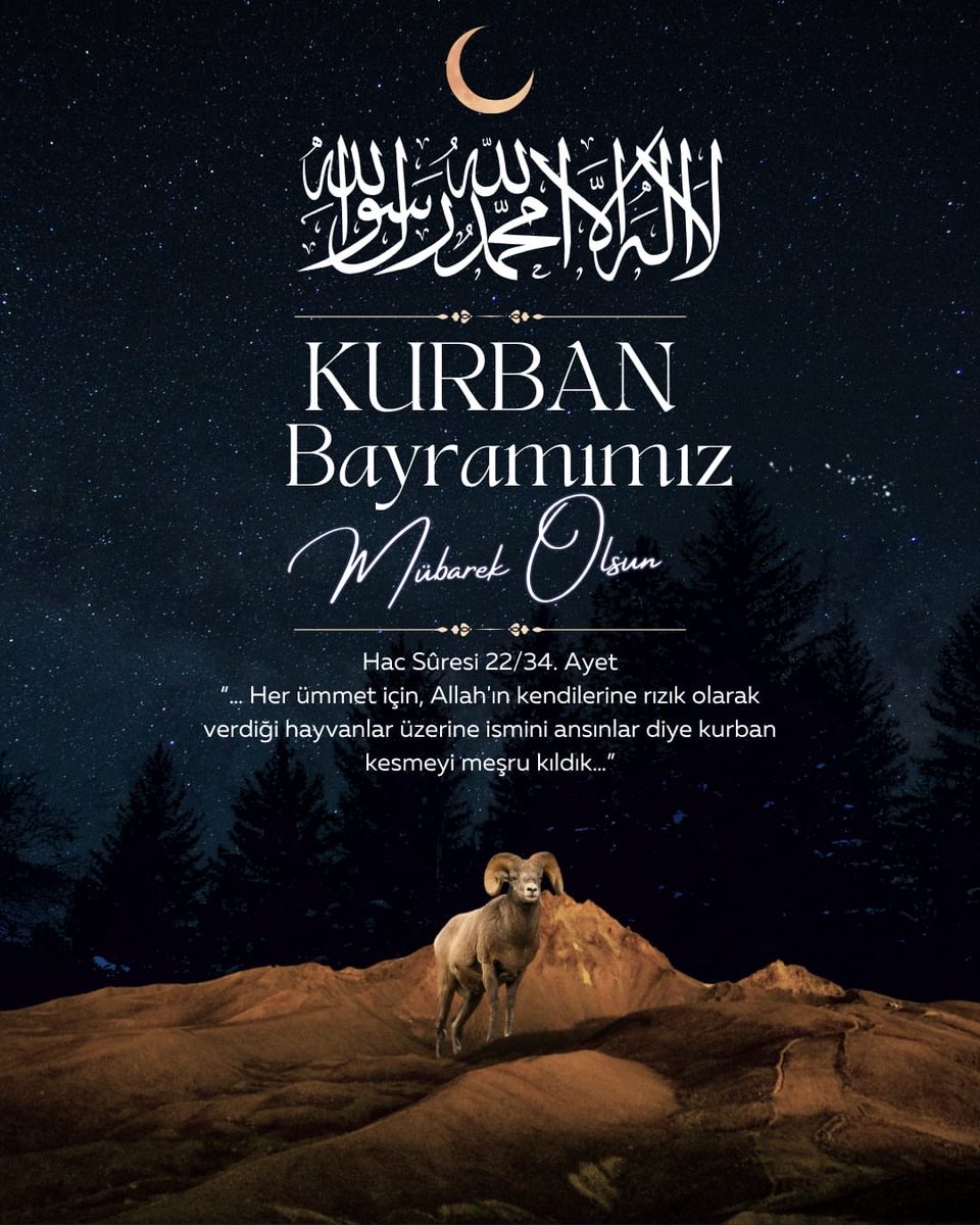 a_sayim's tweet photo. Mübarek Kurban Bayramının Aziz Milletimize, İslam Alemine ve tüm insanlığa sağlık, huzur ve bereket getirmesini dilerim.

Kurban Bayramı'mız Mübarek Olsun.
#KurbanBayramı https://t.co/lhoZkeLPHw