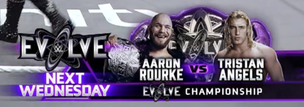 Aaron Rourke Evolve Tonight on #WWEEvolve! Aaron Rourke defends the Men’s Championship ...