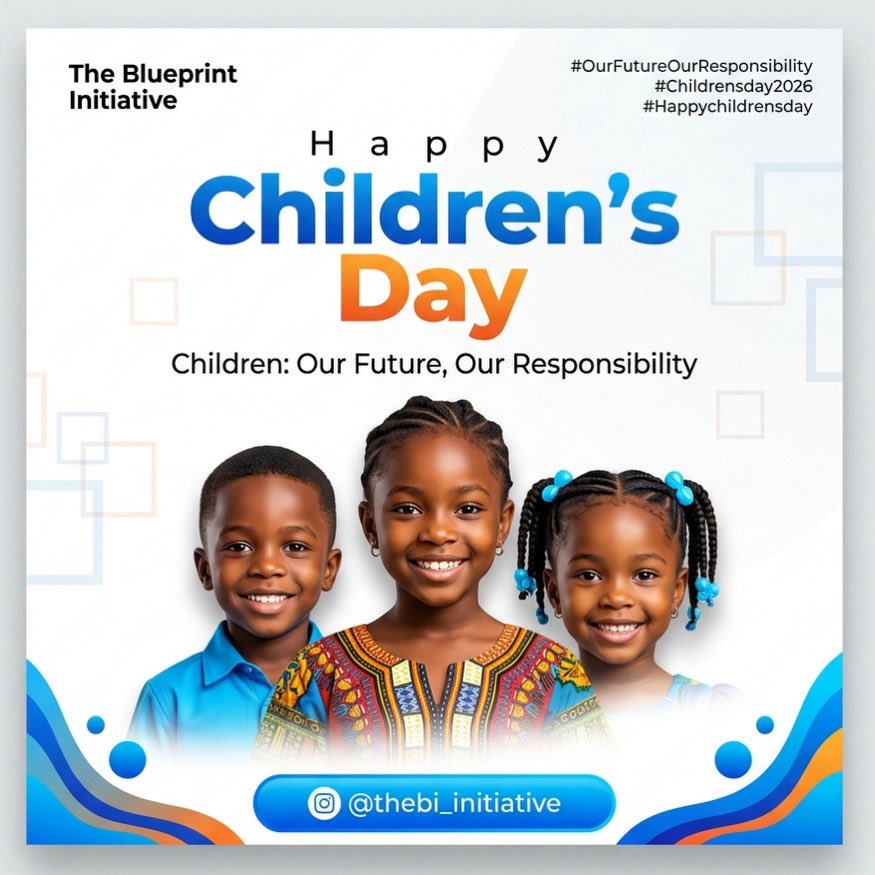 Chillinmastaa's tweet photo. Every child deserves love, protection, education, and the opportunity to dream big.
Children are our future, and nurturing them is our shared responsibility. 

Happy Children’s day https://t.co/wj5oNGGDvv