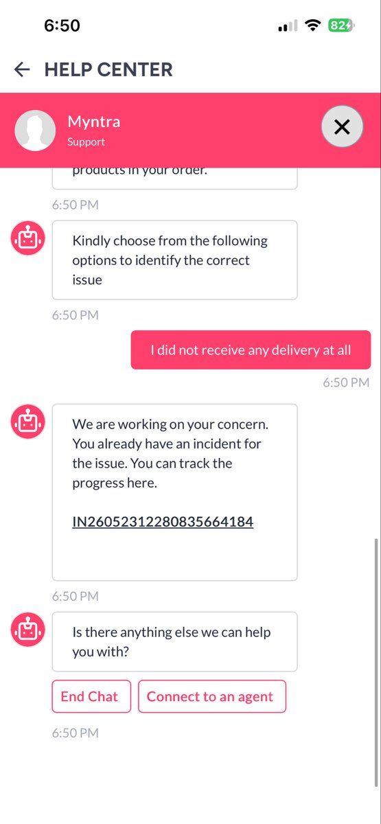 Poulamibs's tweet photo. @MyntraSupport so many times following up to escalation desk still not received refund of my undelivered product . Horrible service @myntra https://t.co/1yKmbFQnGM