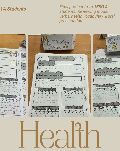 iestdp's tweet photo. Actividad healthy en inglés. https://t.co/DiGztG34VB