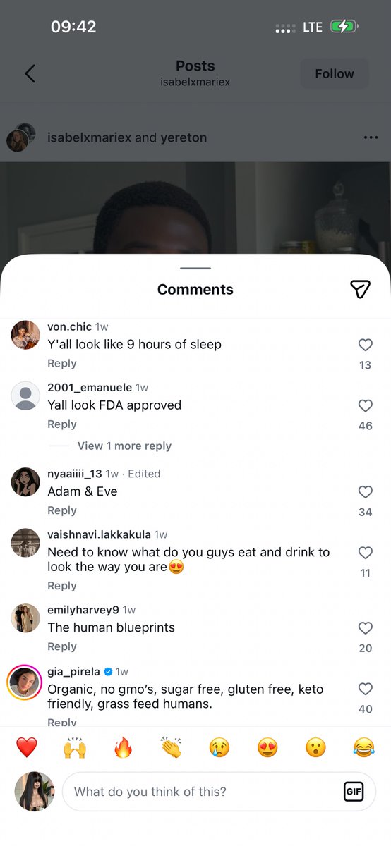 Msmenalicious's tweet photo. Who else has seen this couple on IG.. Their comments section will have you in stitches😂😂😂😂

Someone said they speak in “Times new Roman”.

Another said “other couples call them autocorrect” 😂😂😂

One said “she has to have her bath before commenting on their post” https://t.co/9PnrCnrAAx