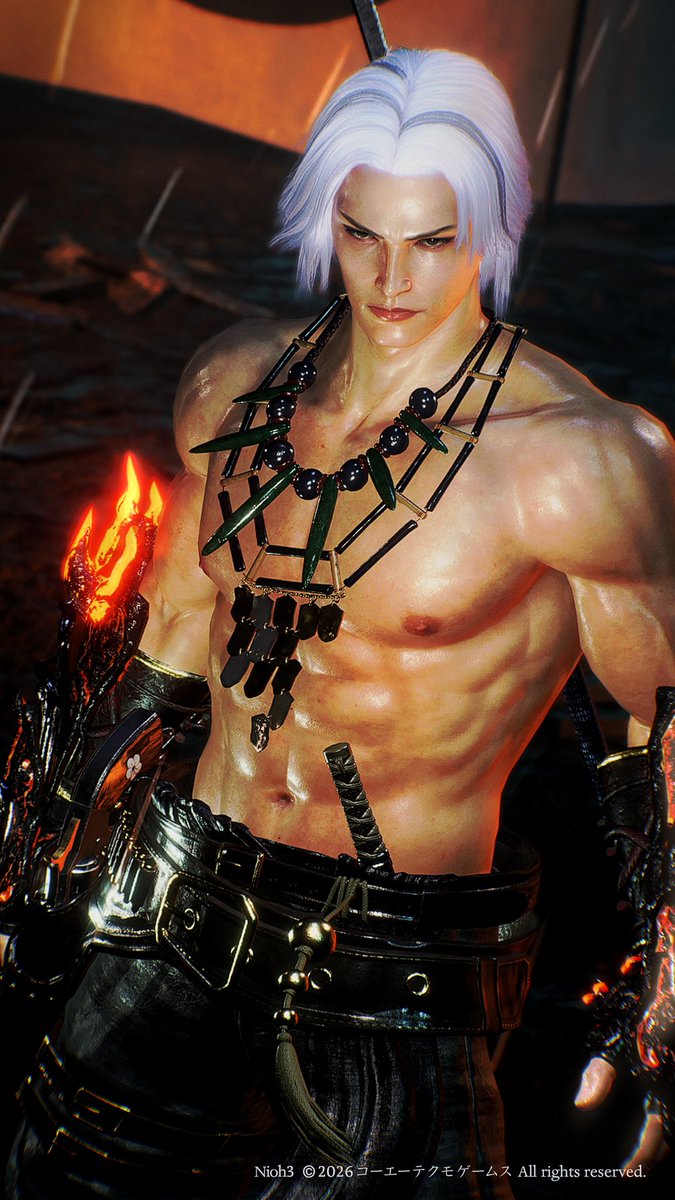 🔥🫢🤍✨ 圧だけで敵倒せそう笑 #仁王3