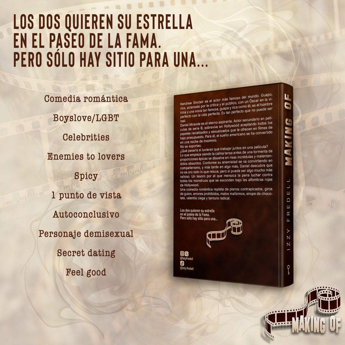 izzyfredell's tweet photo. El problema no es enamorarse. El problema es que nadie puede saberlo.
¿Os apetece una comedia romántica MM con humor afilado, relaciones prohibidas, tensión secreta y un amor que podría destruirlo todo? Tenéis "Making of" en Amazon y Kindle Unlimited🥰https://t.co/22TIAcEFpS https://t.co/wIUNAFM5bH