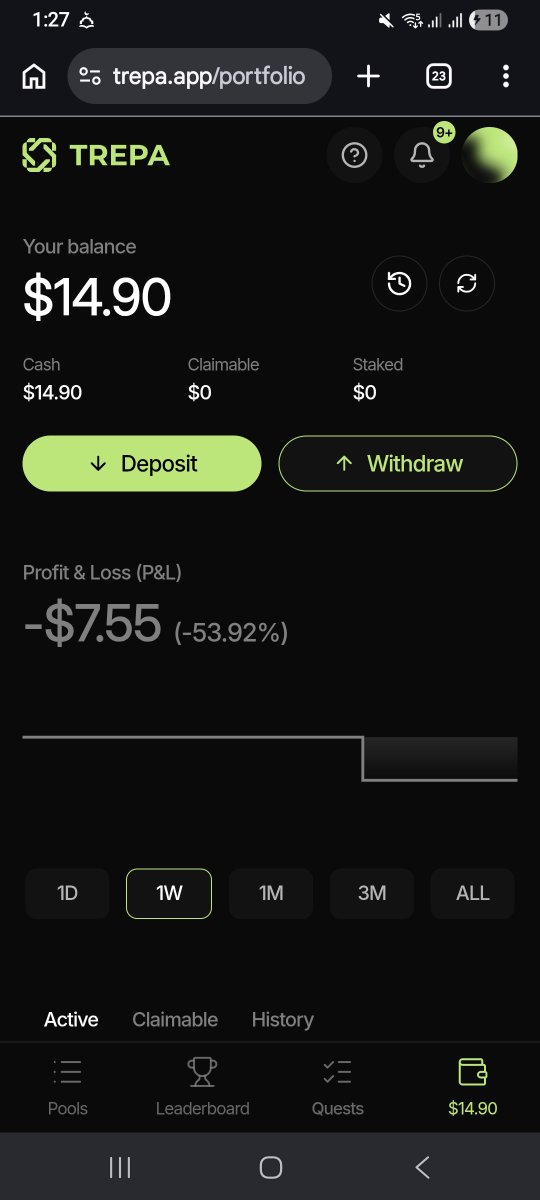 MonadLegend's tweet photo. this is my pnl card on  
 @trepa_io https://t.co/sYeyIqzRxF