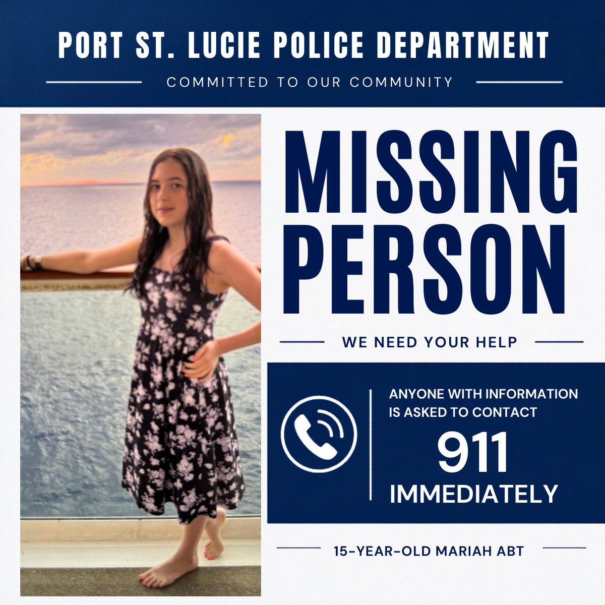 Port St. Lucie PD tweet media