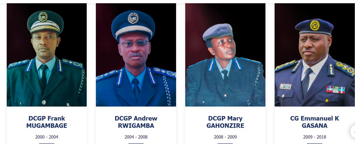 JCNdayishimye's tweet photo. Mu myaka 25 @Rwandapolice imaze kuyoborwa n'abayobozi 6.

Isabukuru nziza https://t.co/W0yqPKfZSL