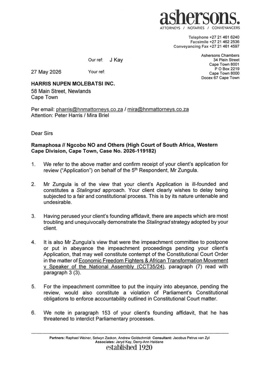 ATMovement_SA's tweet photo. [MUST READ]

Attempts to stall parliamentary accountability through endless legal manoeuvres expose a dangerous abuse of process and contempt for constitutional obligations. 

Parliament must proceed without fear, favour or political protectionism.

Mr. @CyrilRamaphosa , Accountability cannot be postponed indefinitely.

#ATMInParliament